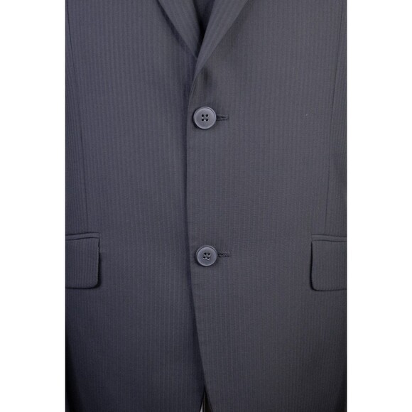 JF Ferrar 2-Pcs Suit Gray Modern Fit Jacket Blazer Sz 40L Pants 34X32 EUC Poly - Picture 3 of 16